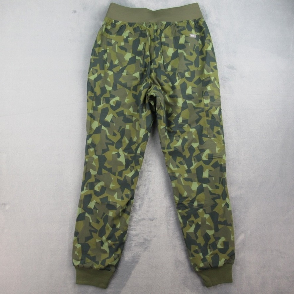 FIGS Zamora Jogger Scrub Pants Womens Small Green‎ Geometric Camo W23SW2067 NEW - Picture 6 of 9